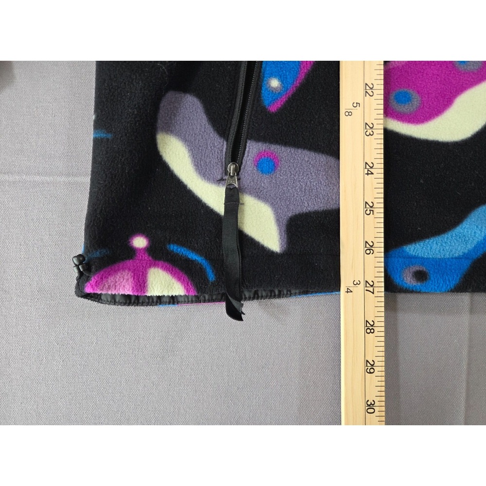 The North Face Jacket Mens Large Black TNF Polartec 100 Fleece Abstract Outdoor - Picture 7 of 9